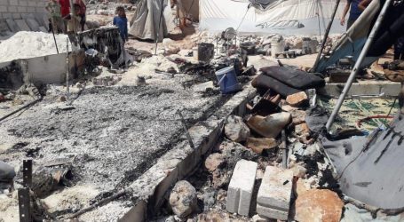 احتراق خيمة في الشمال السوري ووفاة امرأة وأطفالها