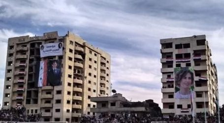 “العرين الانسانية” تقيم فعالية تقديم المعونات للجرحى فتتحول إلى حفل تأييد للسلطة السورية