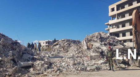 انتهاء عمليات الإنقاذ في المناطق المدمرة جراء الزلزال في اللاذقية